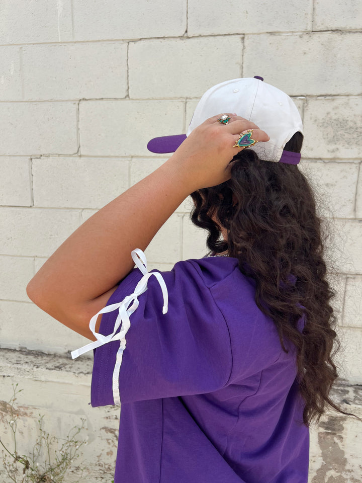 Touchdown & Bows Jersey Top
