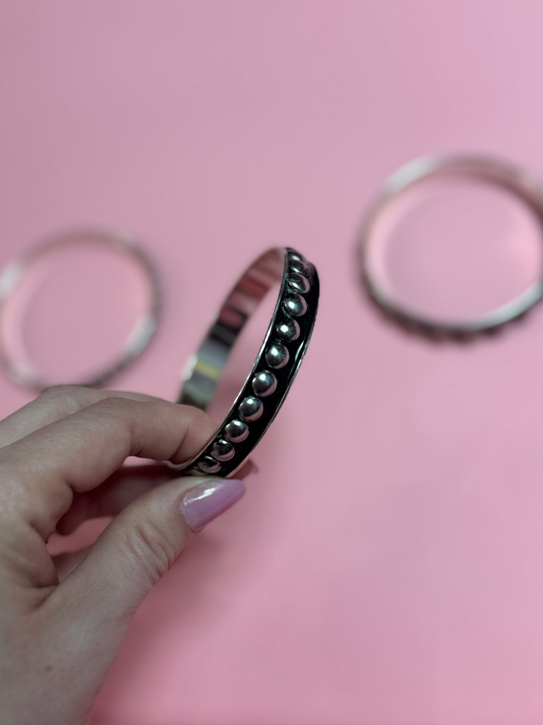 Western Bubble Bangle Bracelet- 3 SIZES