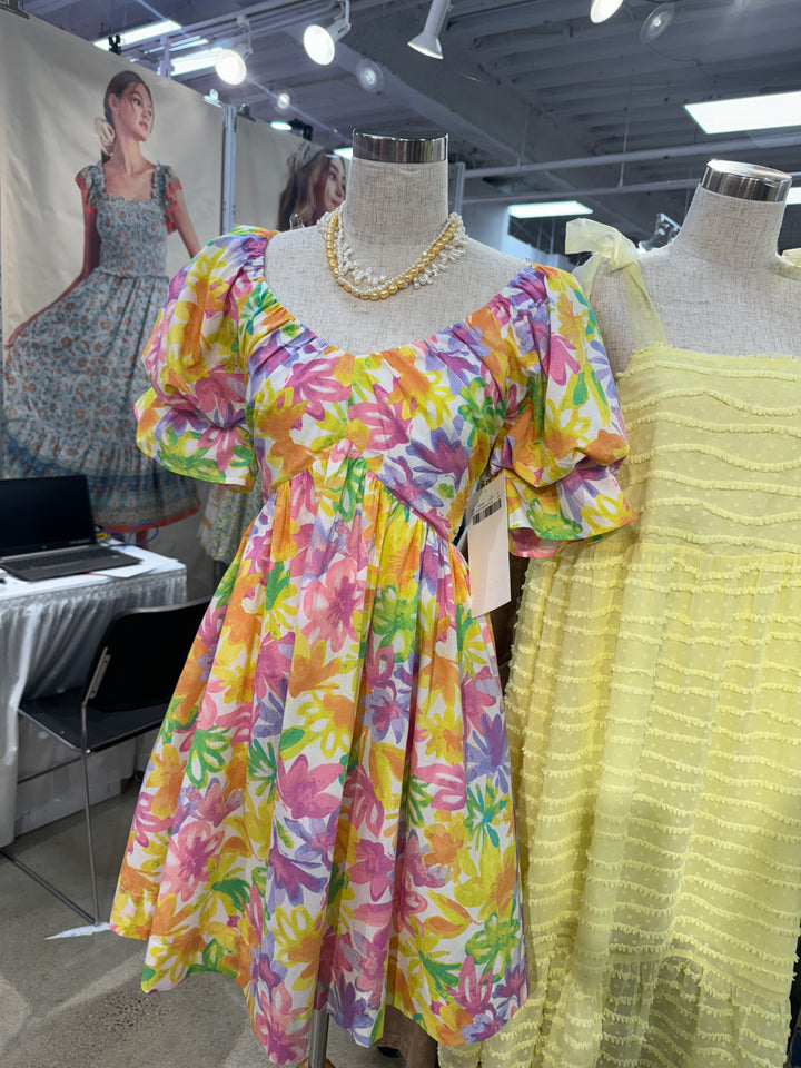 The Denise Sweetheart Floral Dress