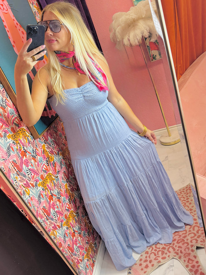 Sunset Stroll Smocked Maxi Dress