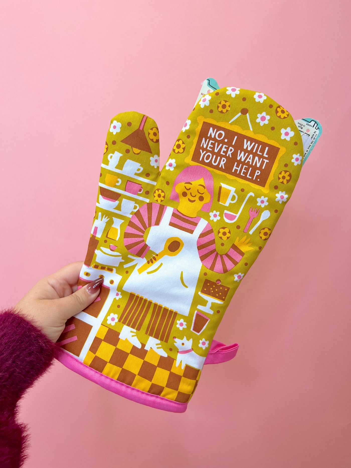 No. I Will Never Want Your Help Oven Mitt