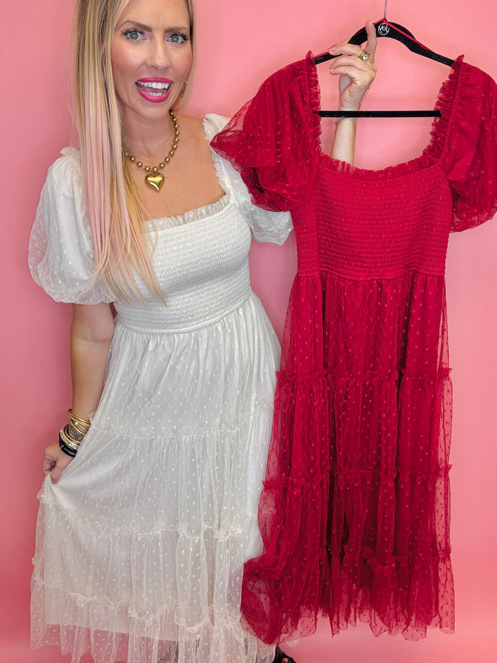 When In Rome Tulle Midi Dress