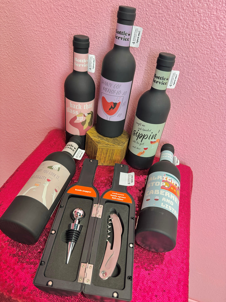 Bottle Service Wine Accessory Set
