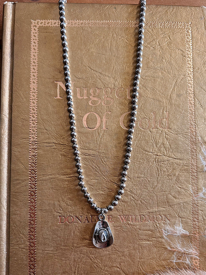 Cowboy Hat Charm Necklace