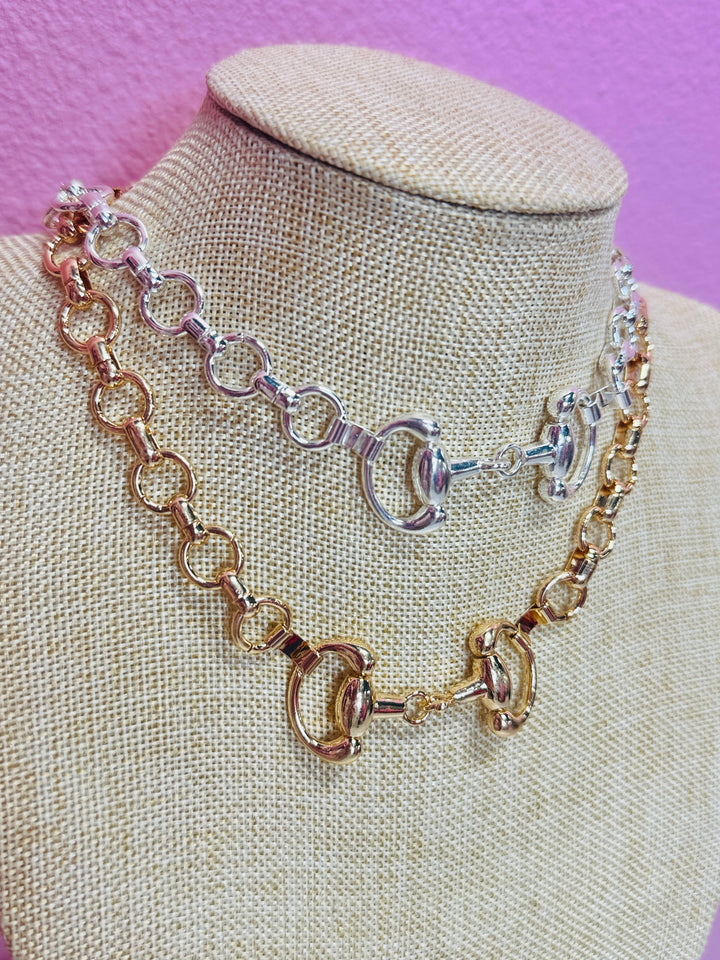 Classic Horsebit Link Necklace