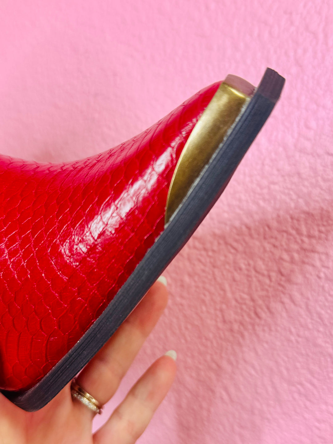 The Frankie Red Bootie