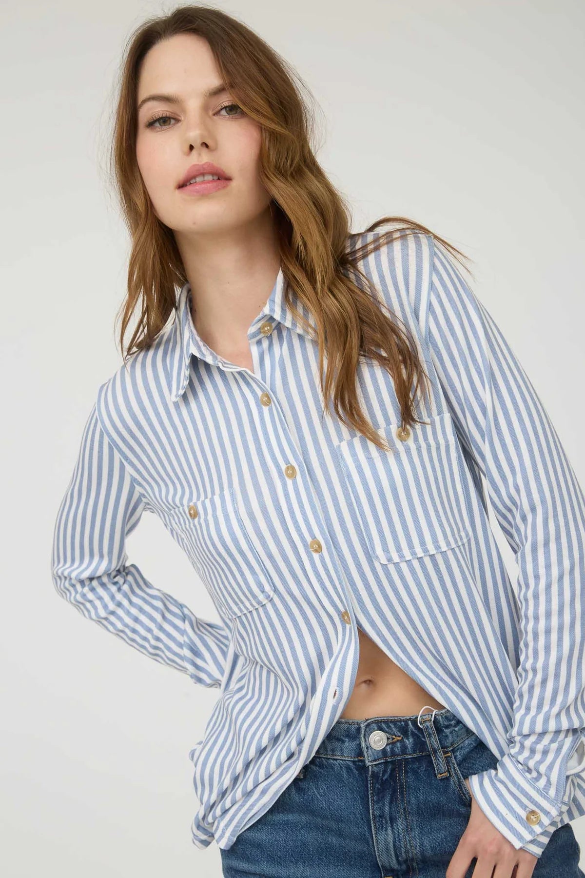 By The Sea Button Down Top