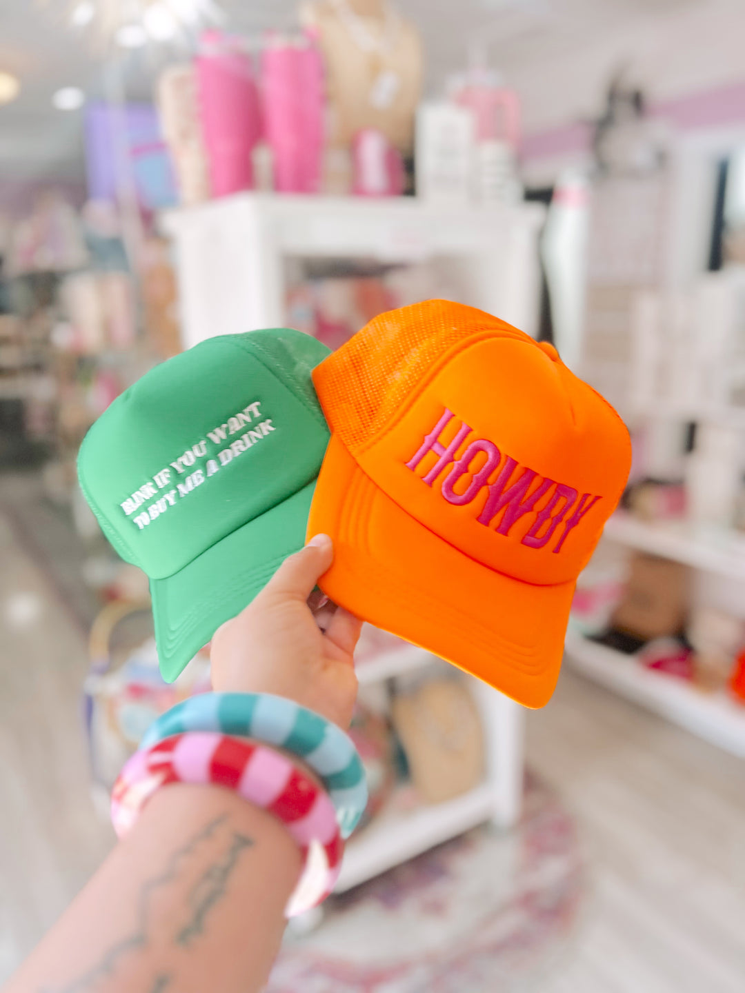 Howdy Neon Trucker Hat