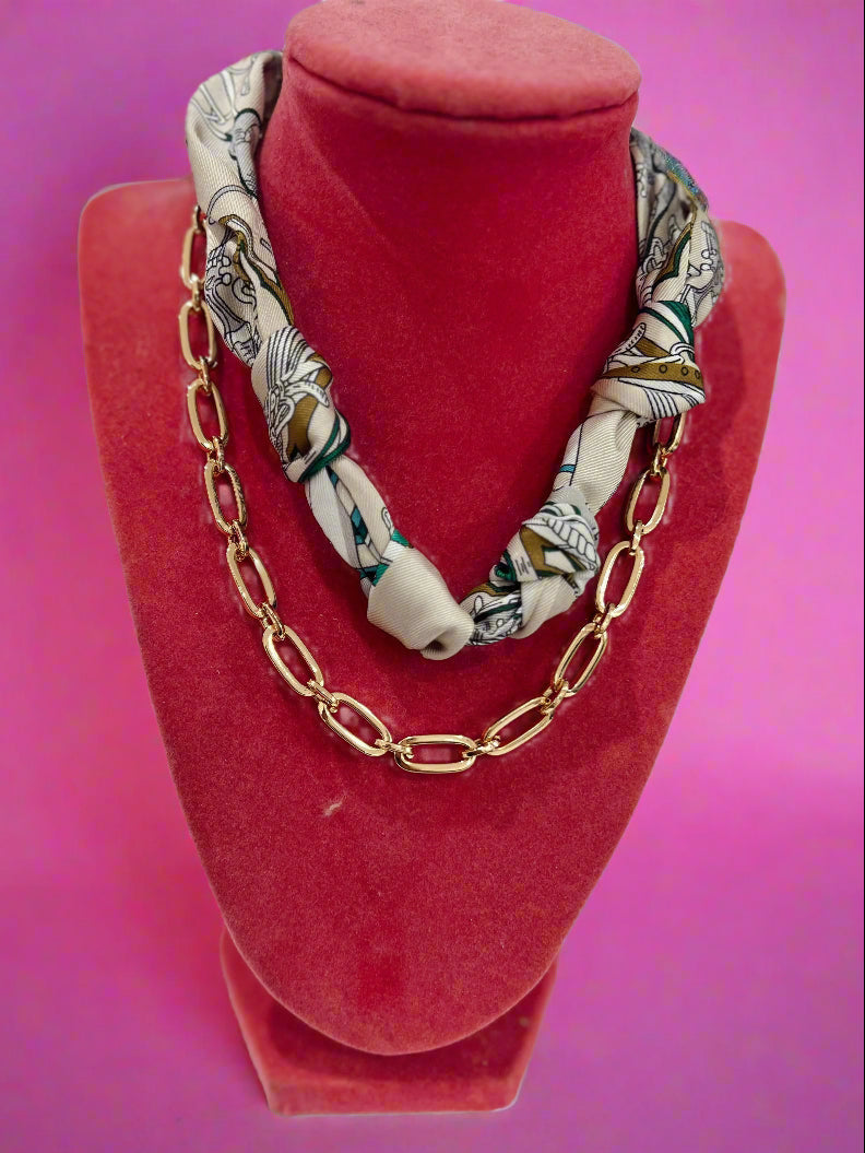 The Milan Chain Scarf Necklace
