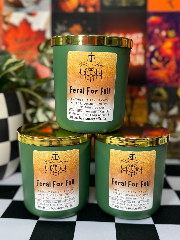 Glitter House Candles Matte Green 14oz Candle