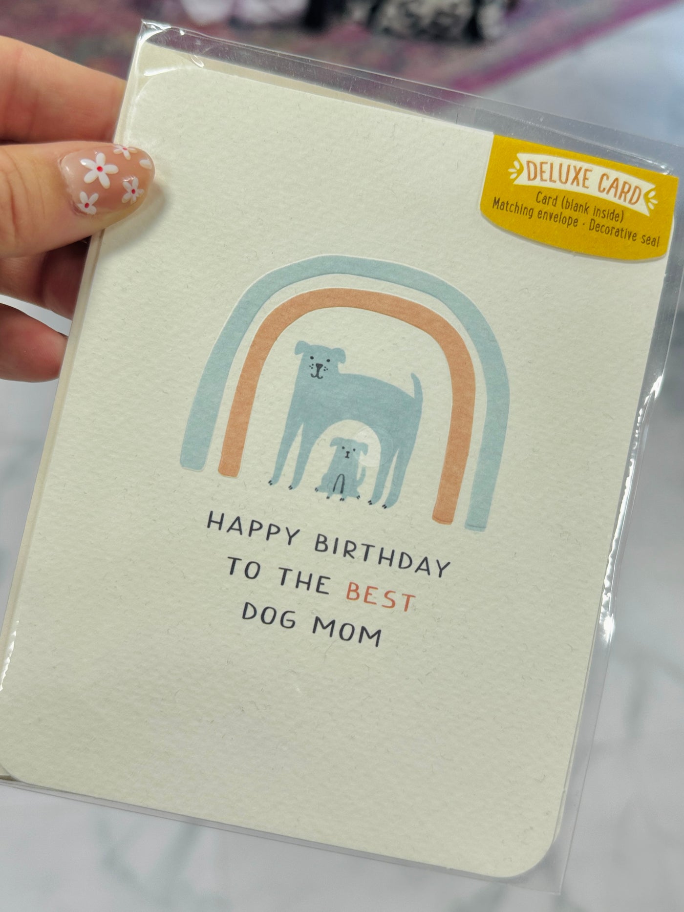 Happy Birthday Best Dog Mom Card