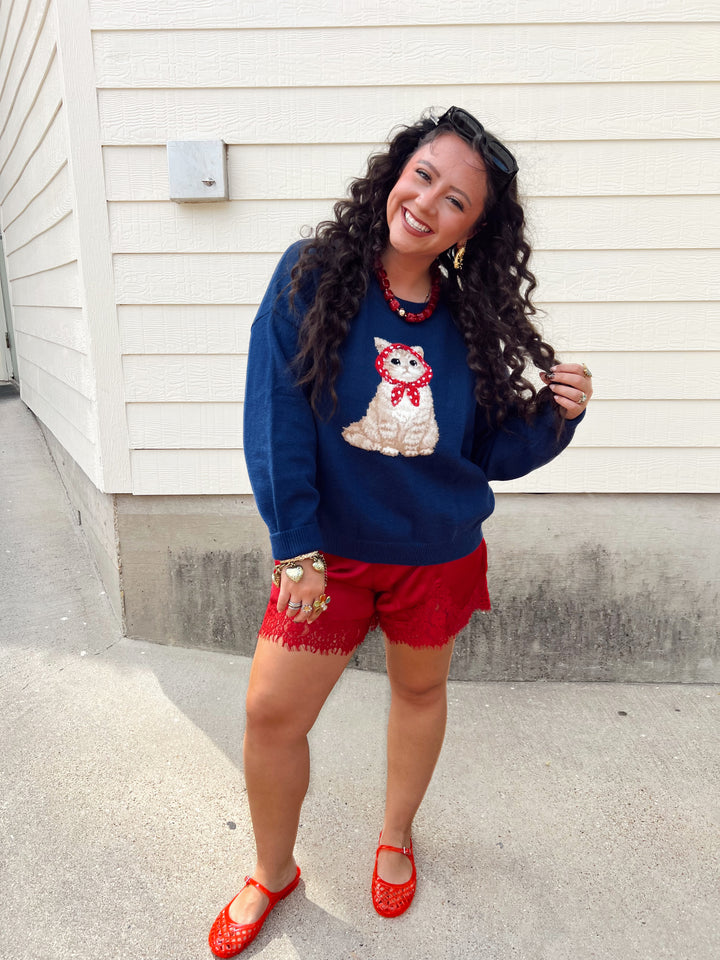 Midnight Meow Cat Sweater