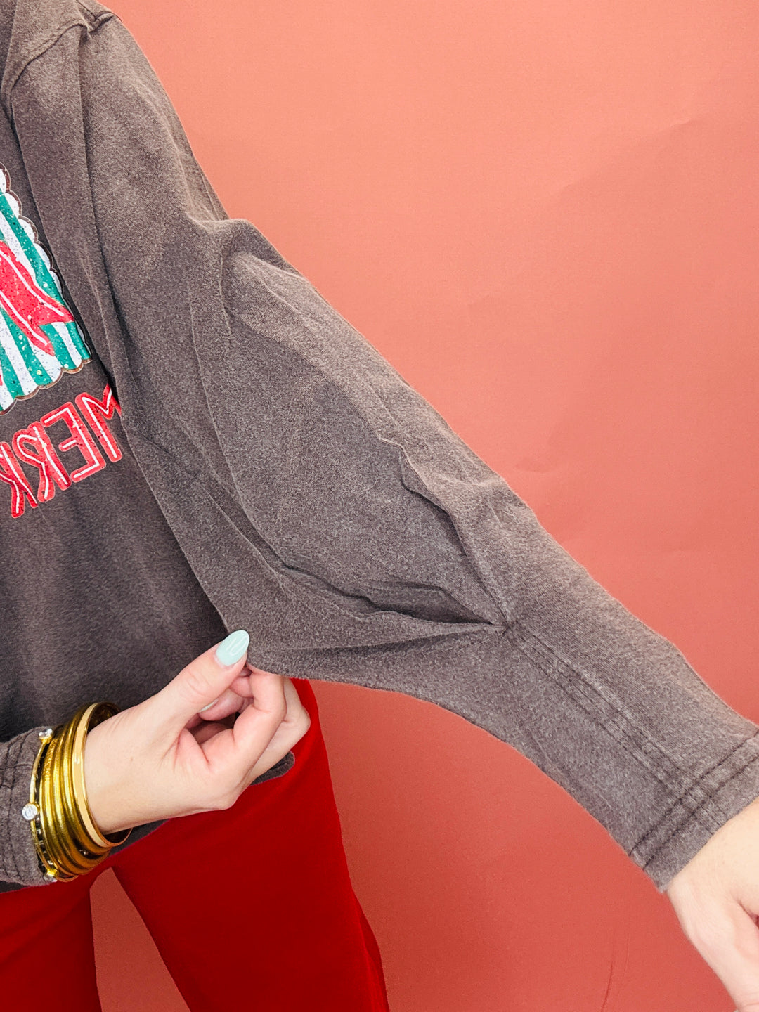 Merry & Bright Long Sleeve Top