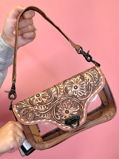 The Birdie See Through Leather Purse