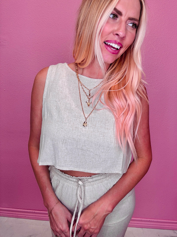 The Cherie Sleeveless Set