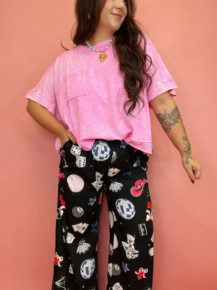 Western Crush Satin Pants