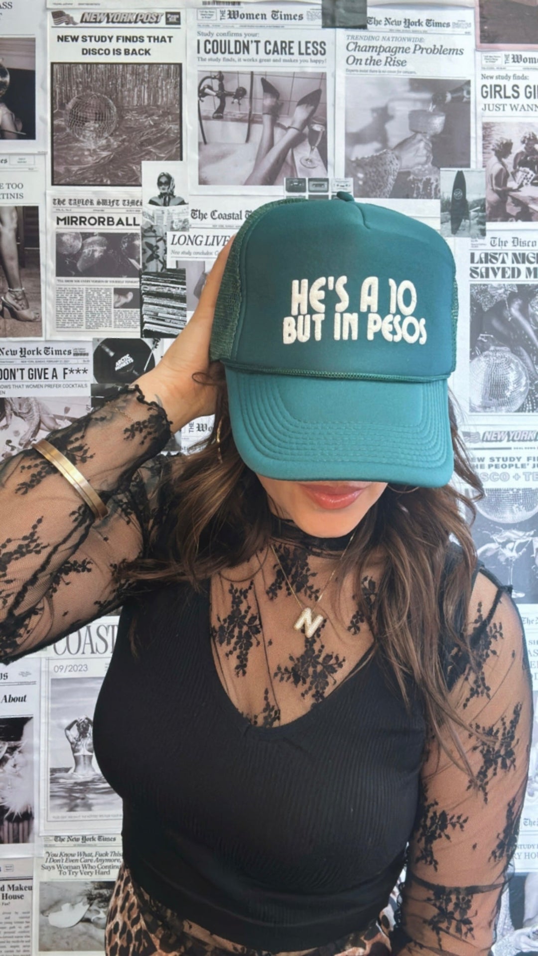 He's A 10 But In Pesos Trucker Hat