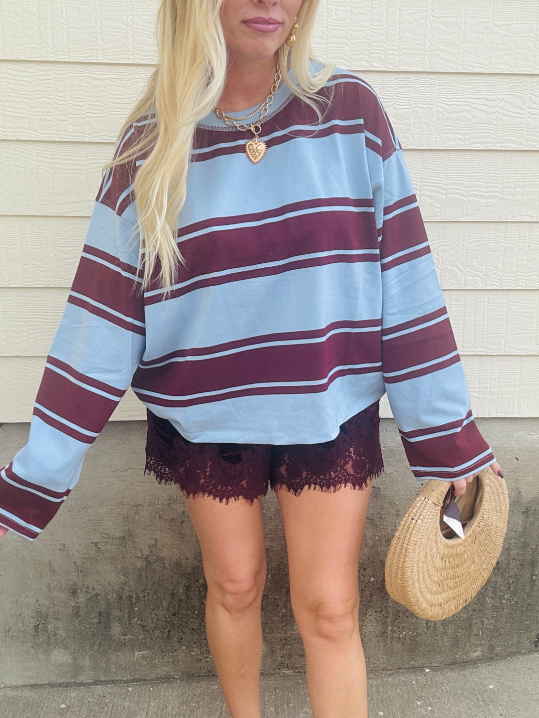 Stripe & Stitch Boxy Knit Top