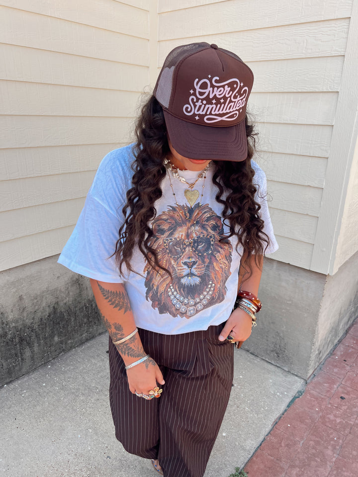 Roar & Radiance Lion Rhinestone Tee