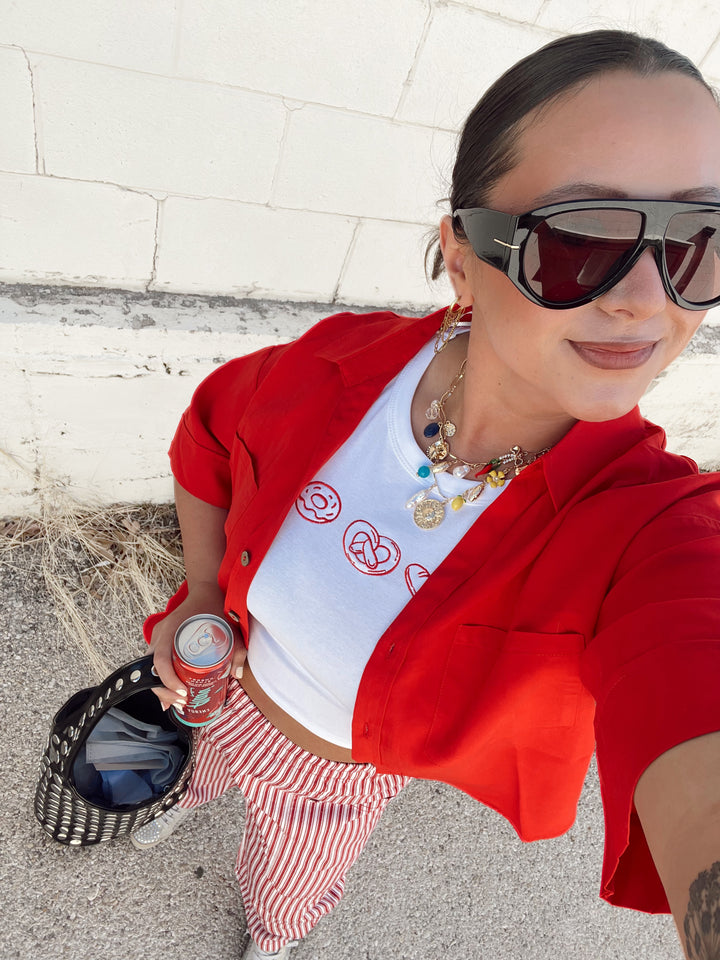 The Spicy Babe Button Up Top