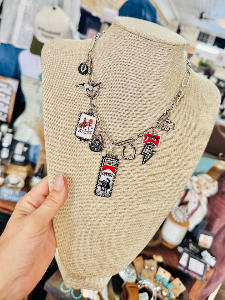 Western Cowboy Charm Necklace