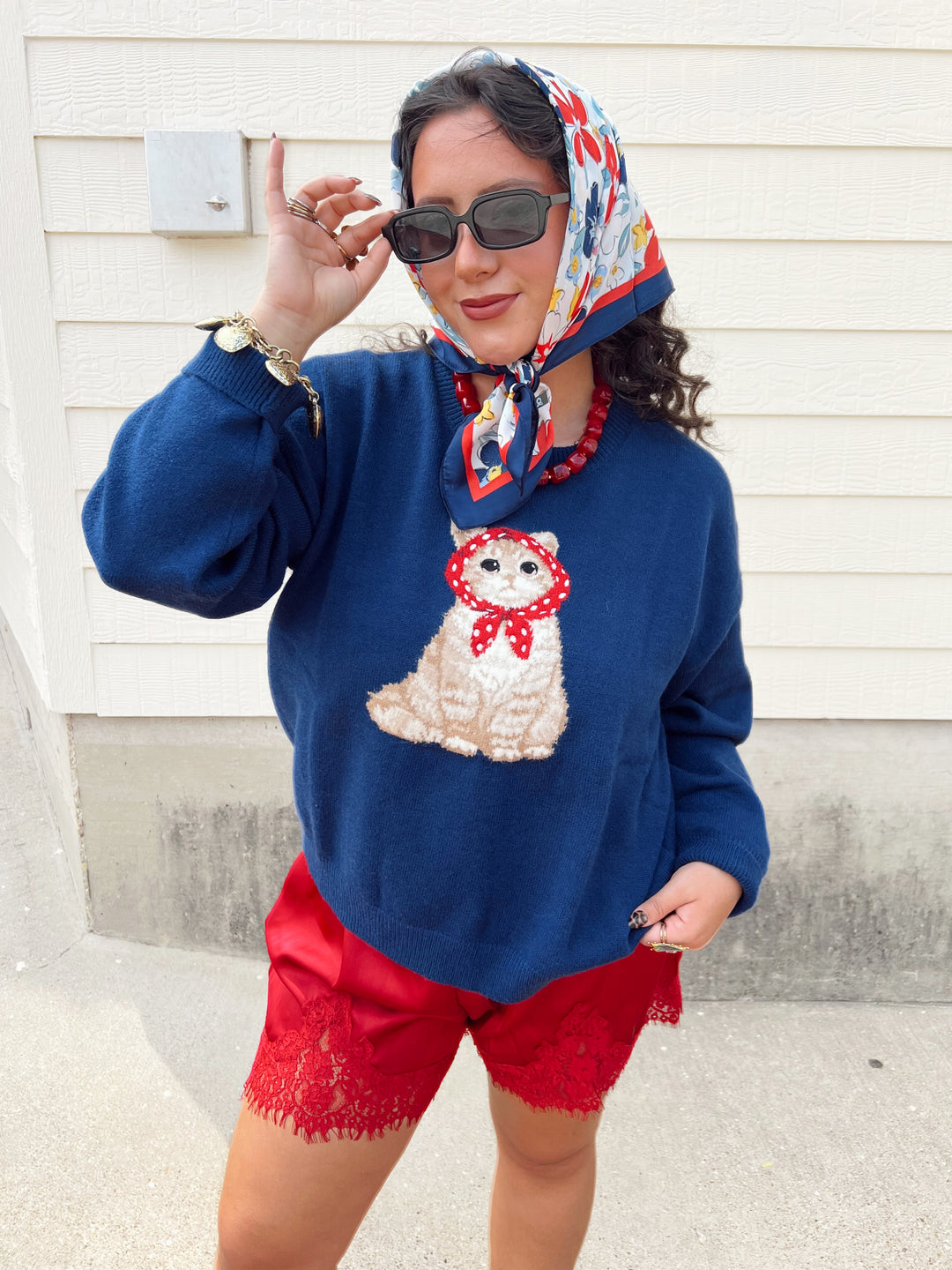 Midnight Meow Cat Sweater