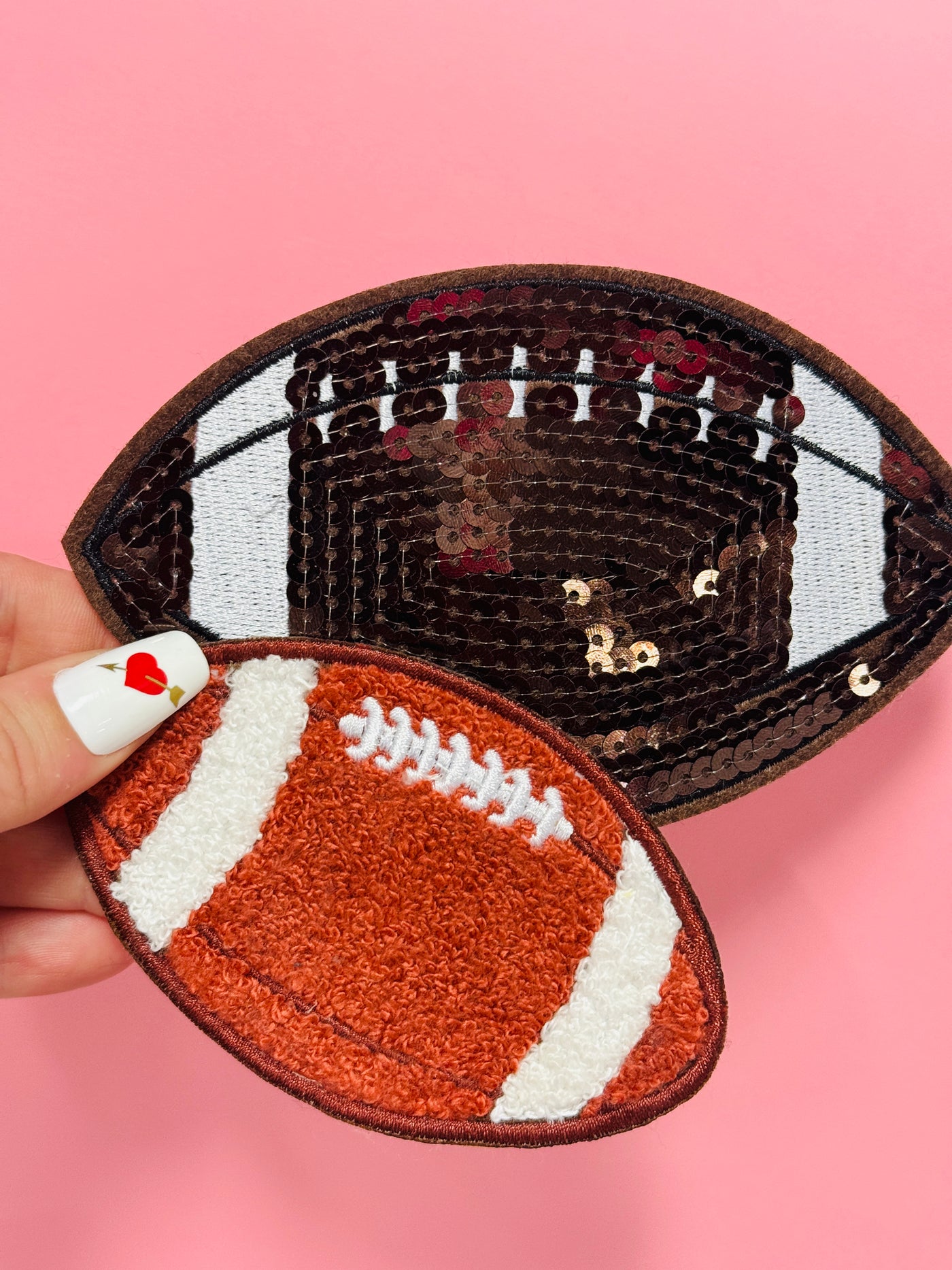 Football Sequin Patch