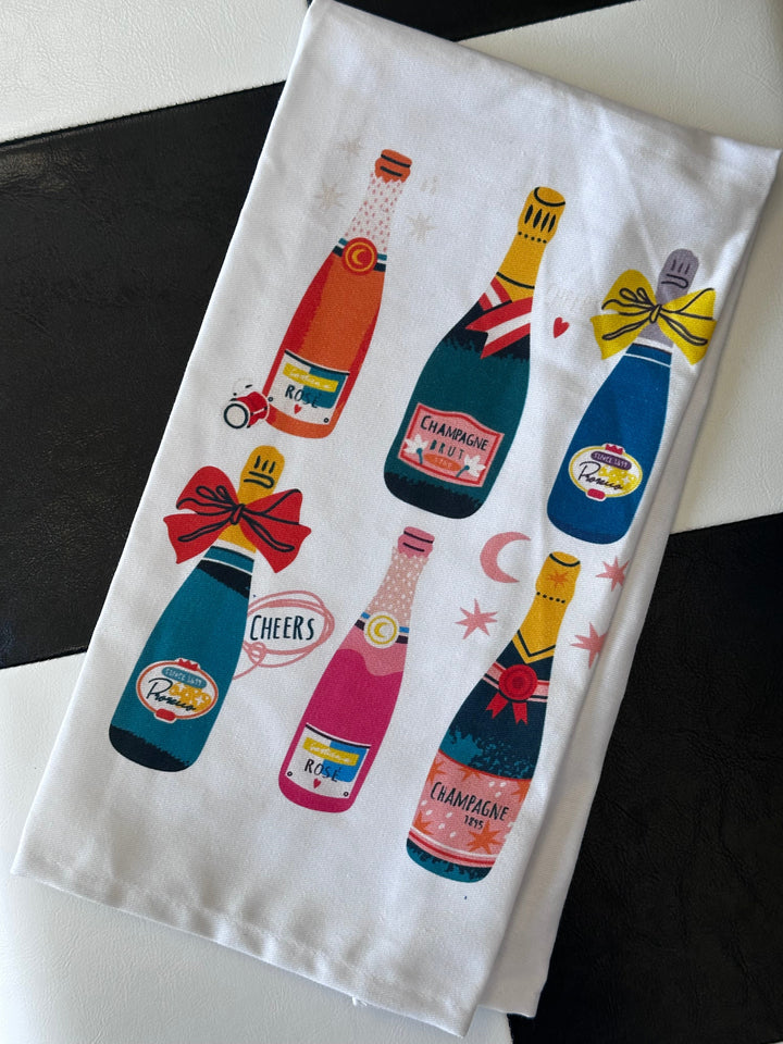 Champagne Tea Towel