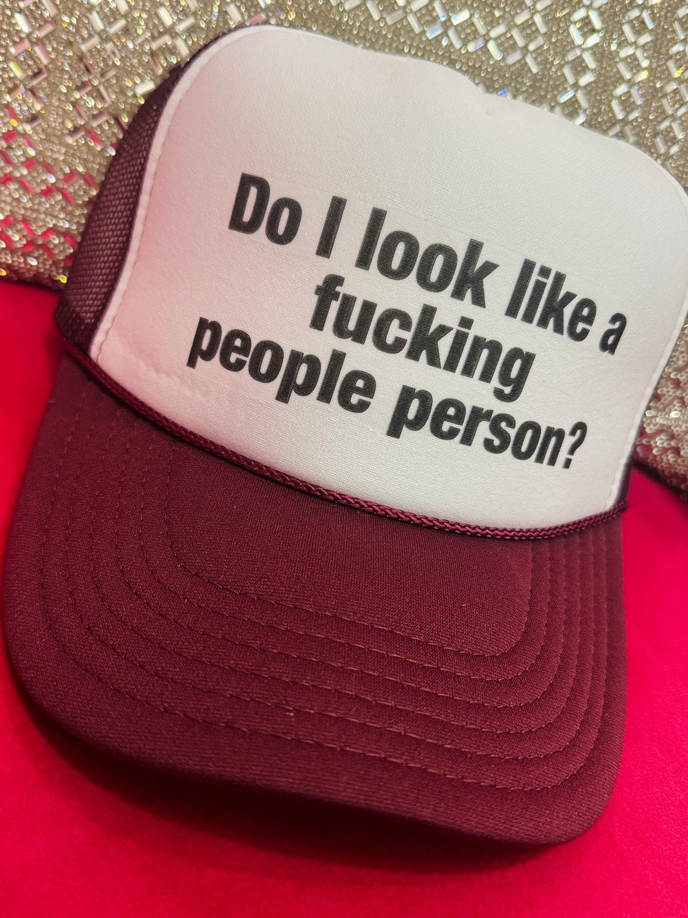 Do I Look Like A People Person Trucker Hat