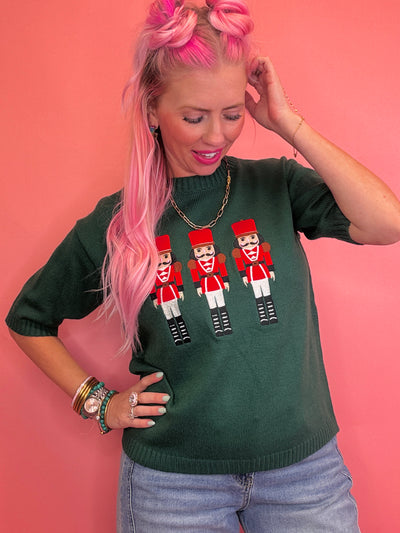 The Green Nutcracker Sweater