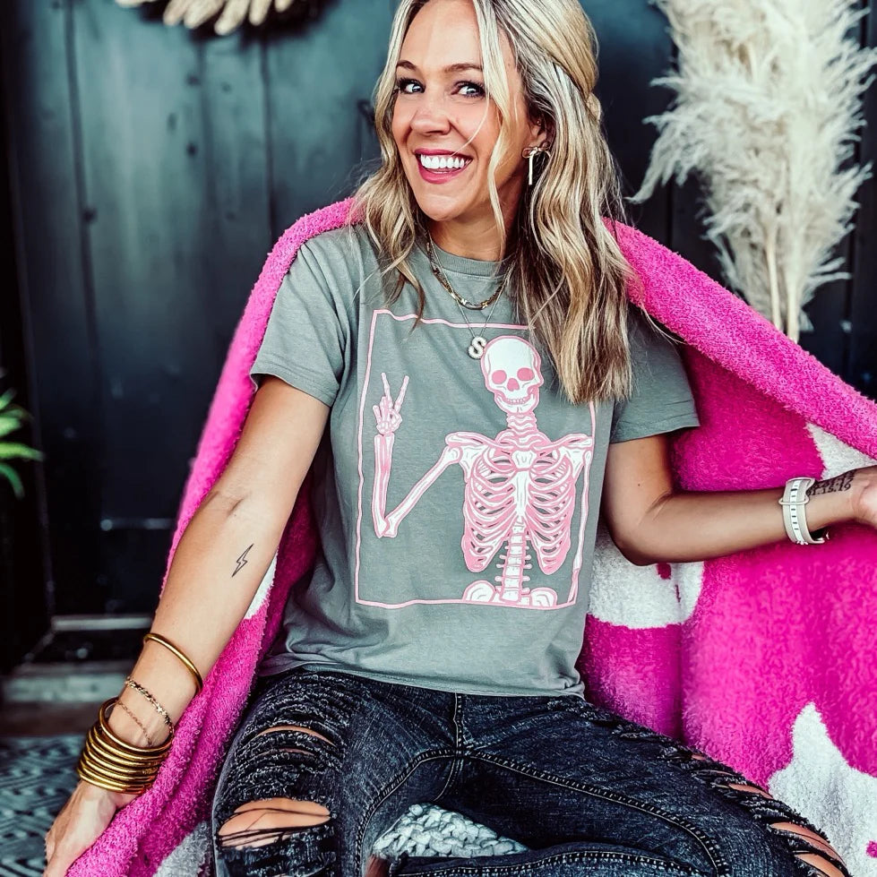 Peace Skelly Graphic Tee