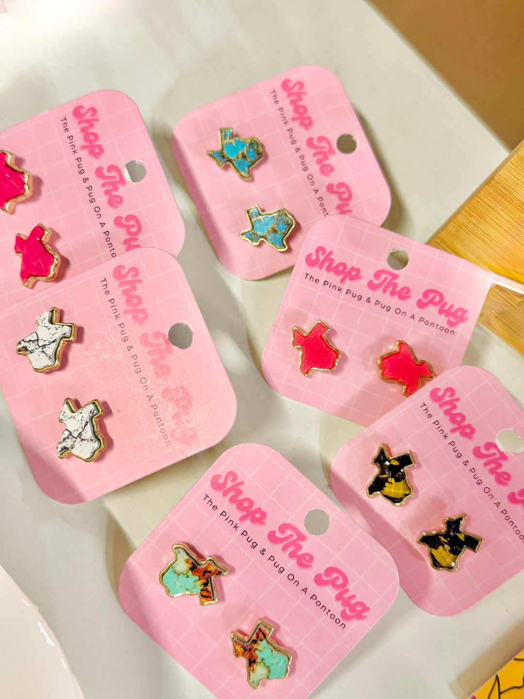 Stars Over Texas Stud Earrings