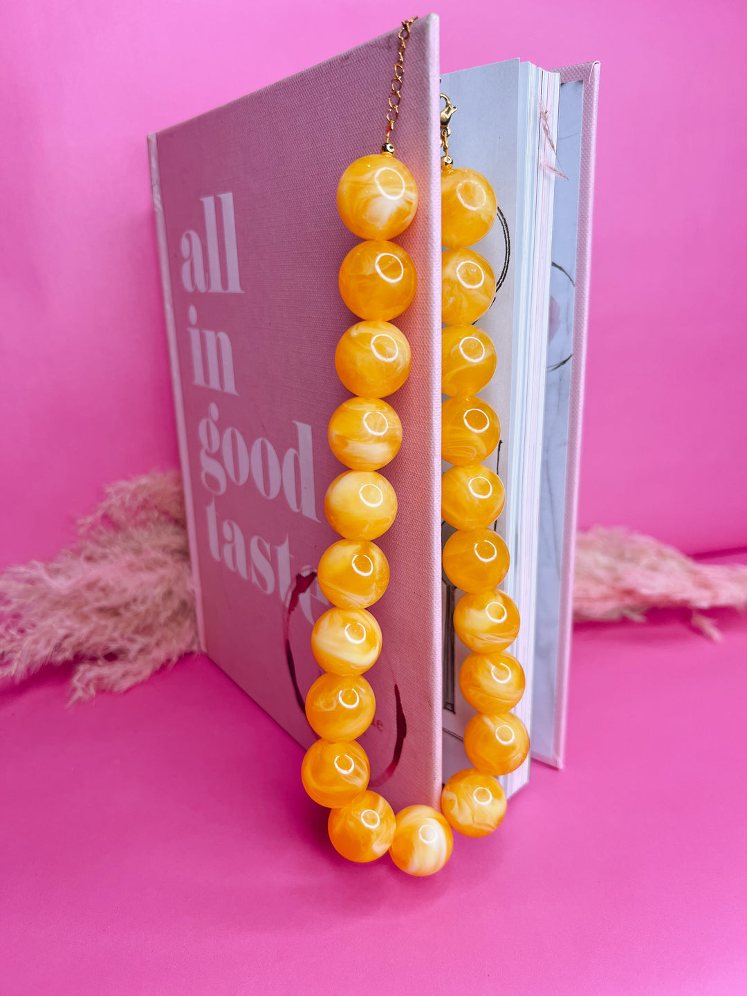 Yellow Submarine Beaded Necklace