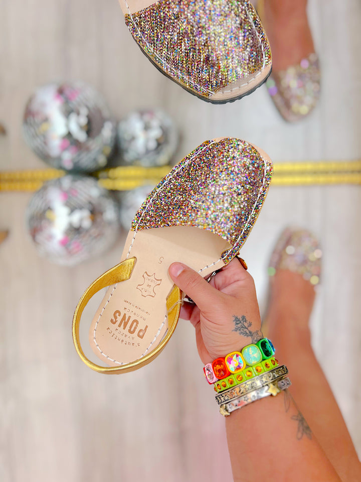 Glitter & Gold Sandals