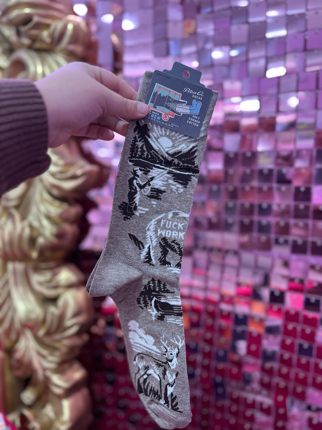 Fuck Work Men's Socks