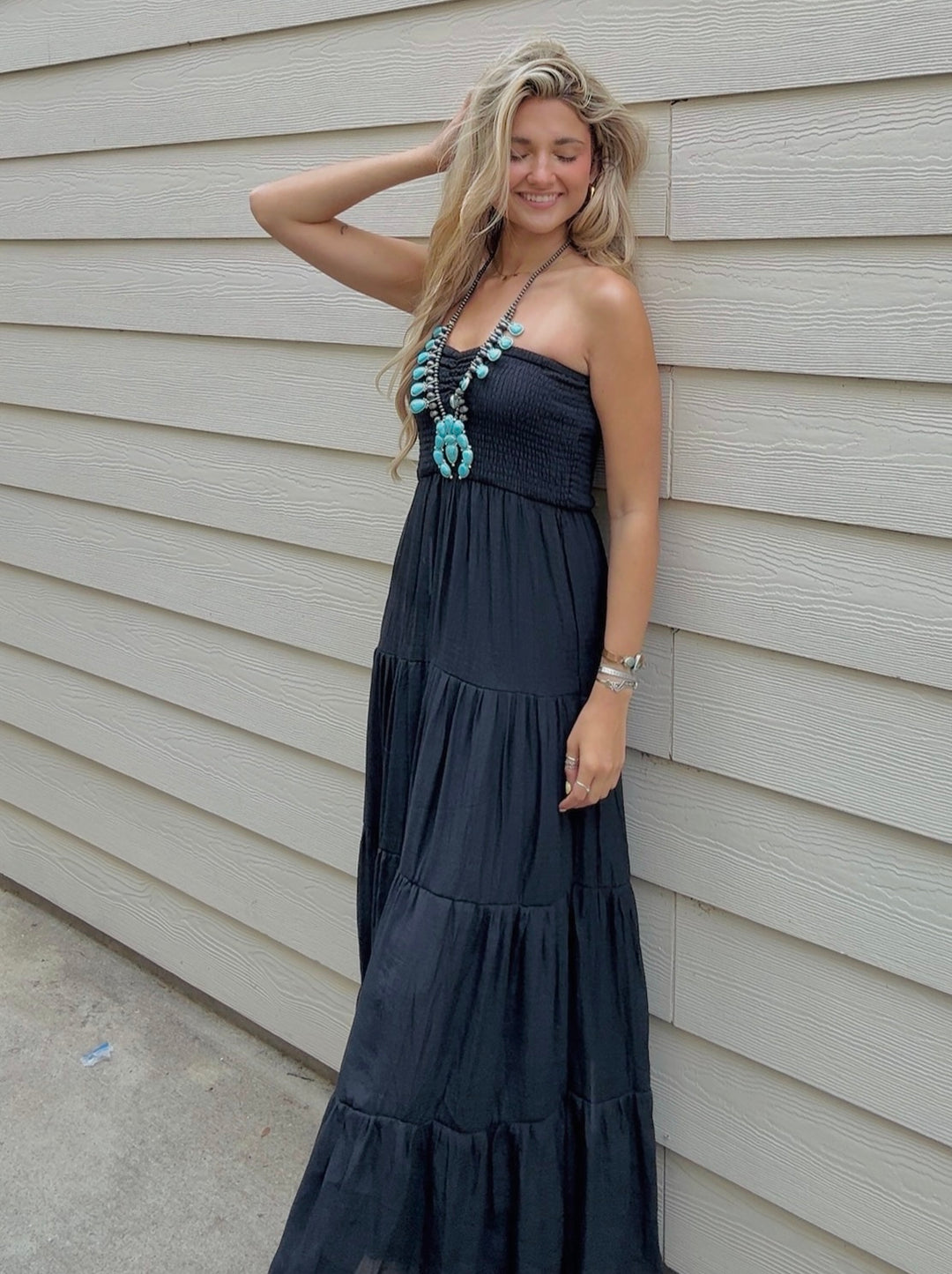 Sunset Stroll Smocked Maxi Dress