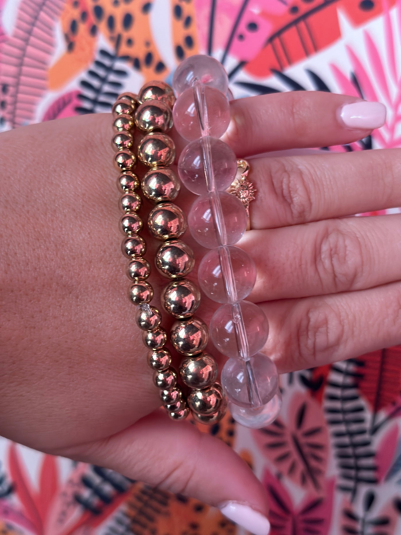 Gold And Clear Arm Party