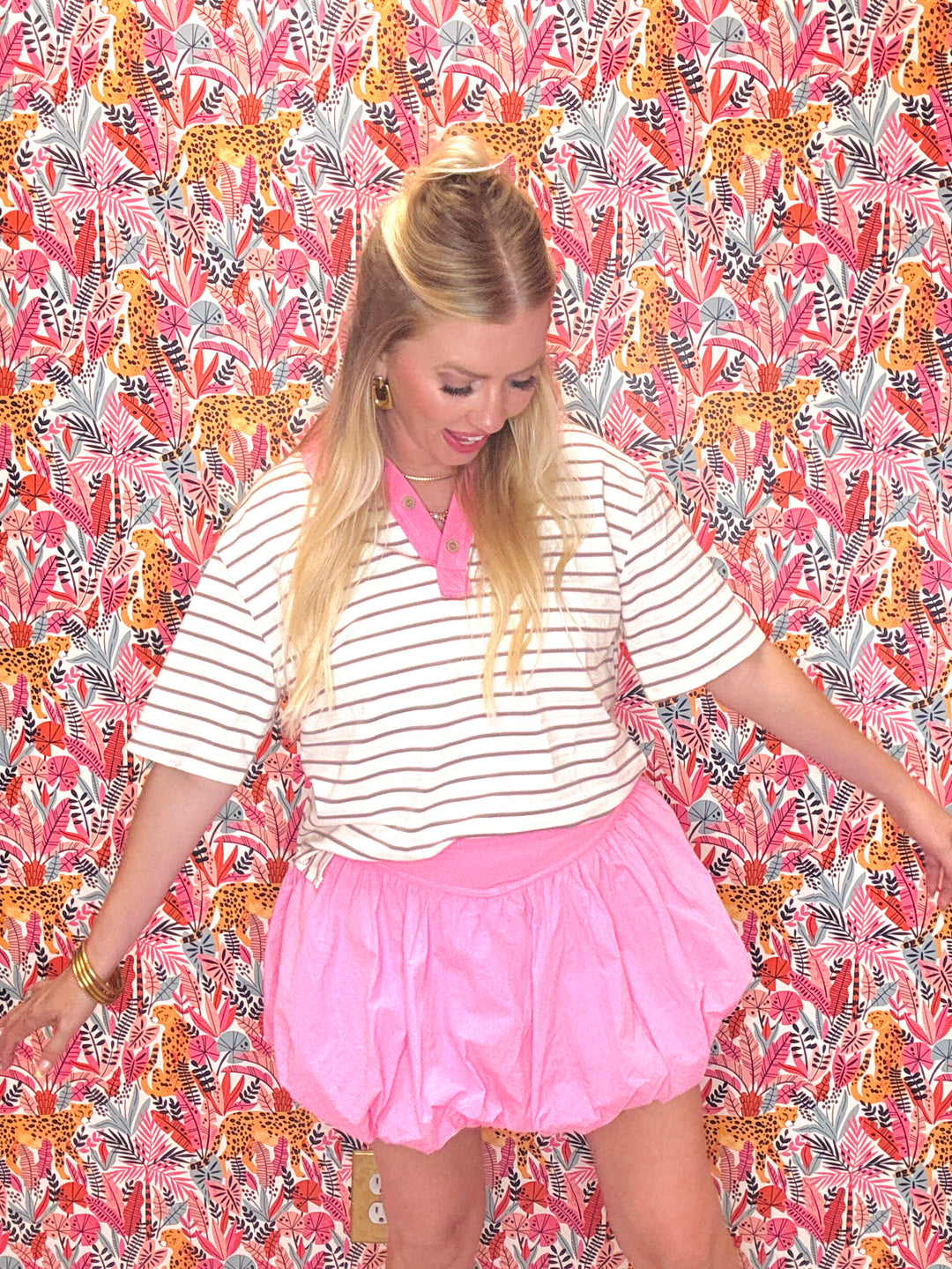 The Coastal Cool Oversized Stripe Top