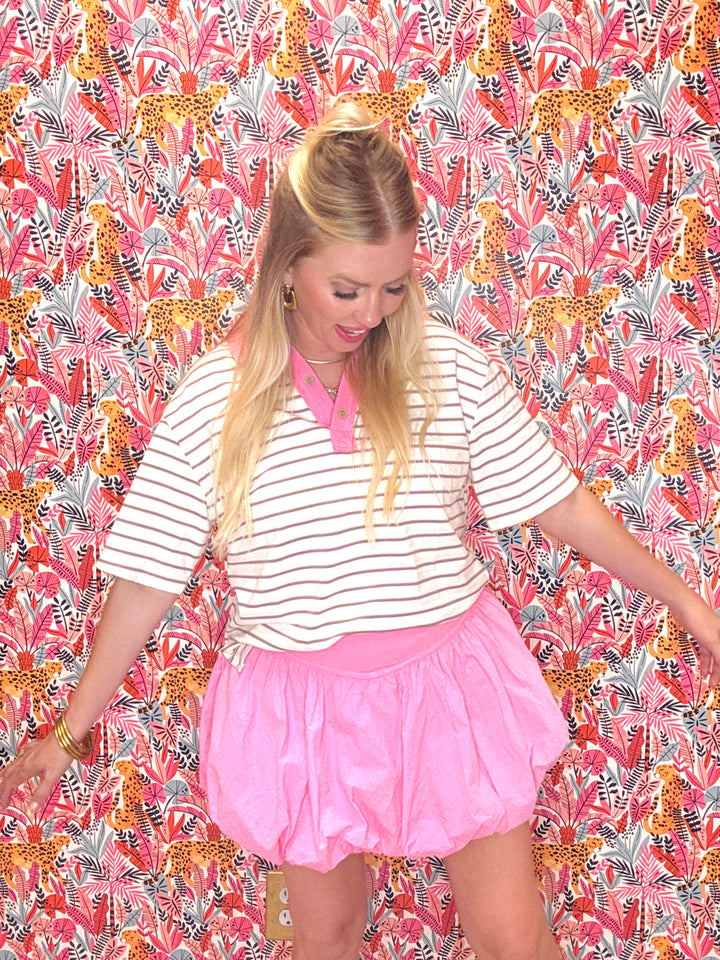 The Coastal Cool Oversized Stripe Top