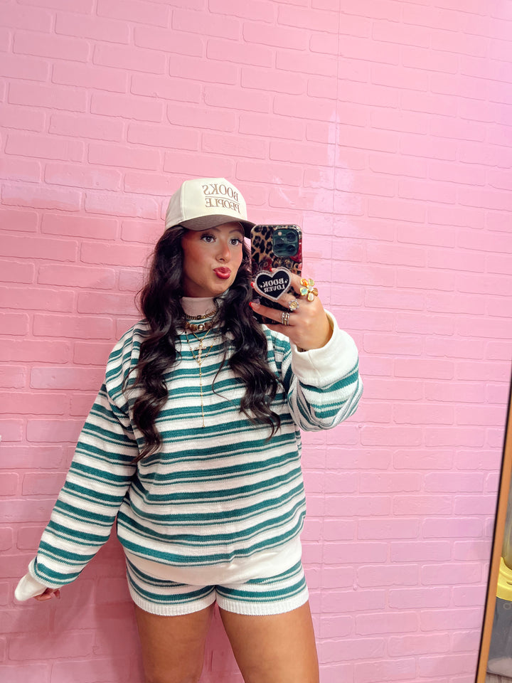Cozy & Cutie Stripe Shorts