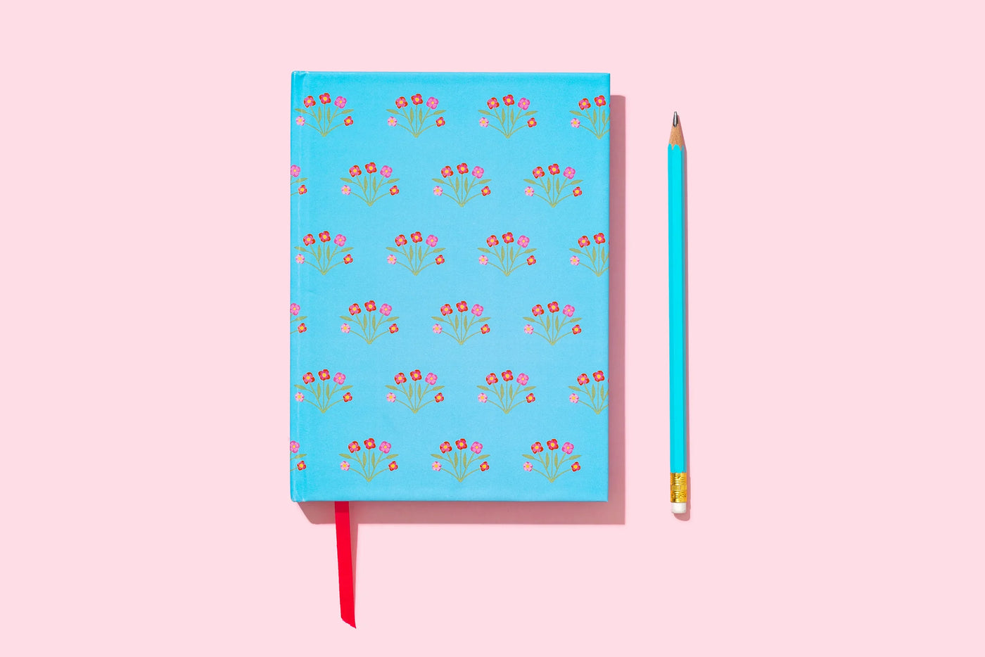 Blue Bouquets Hardcover Notebook