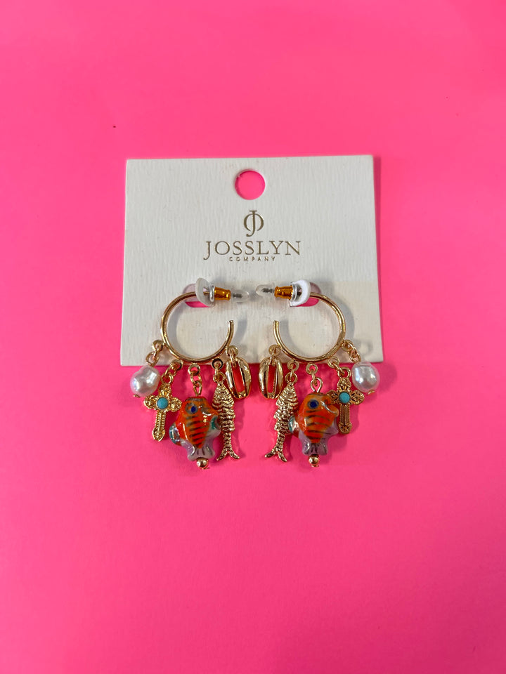 Ocean Charm Earrings