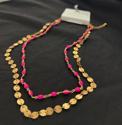 The Josie Pink Beaded Necklace