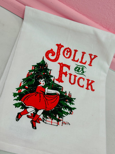 Jolly As Fuck Dish Towel
