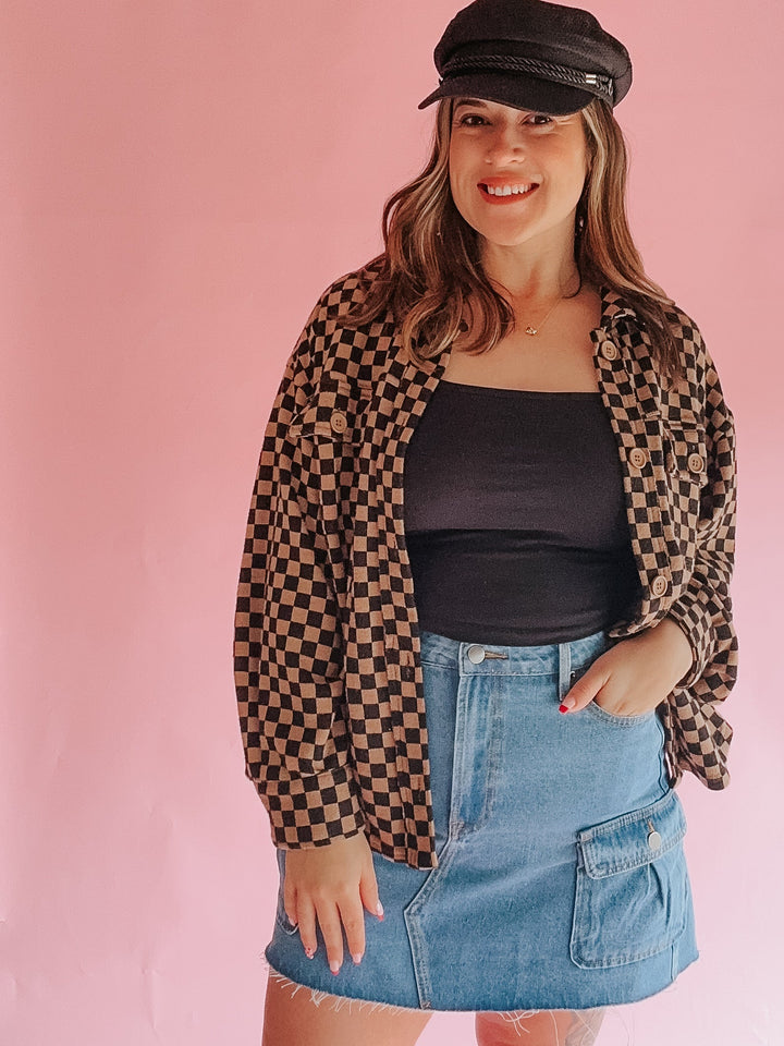 The Jane Cargo Denim Skirt