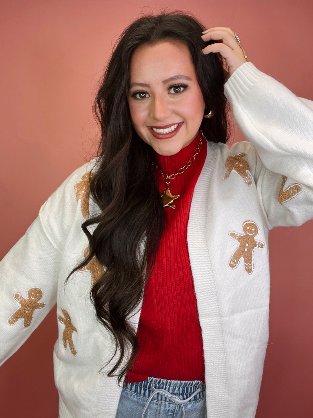 Gingerbread Man Cardigan