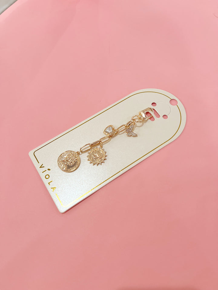 Golden Treasure Bag Keychain