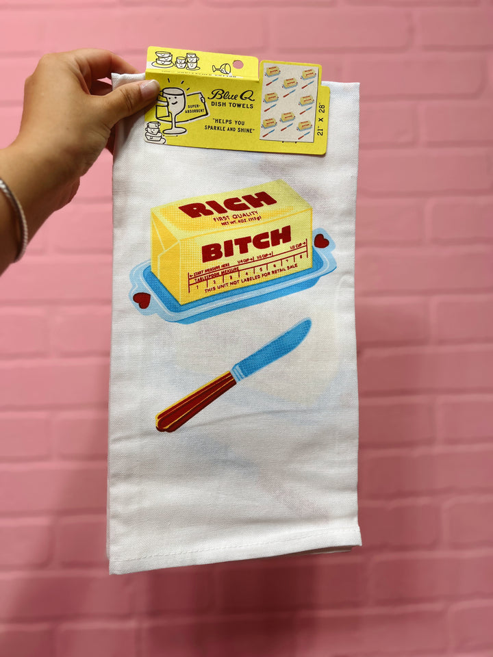 Rich Bitch Dish Towel