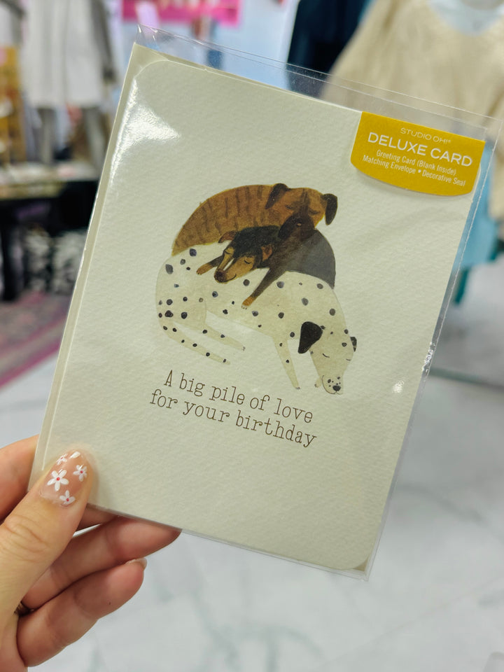 Puppy Love Birthday Greeting Card