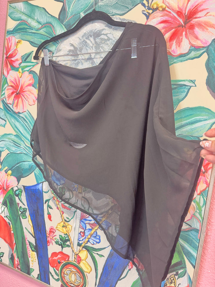 Stanton Chiffon Cape Top